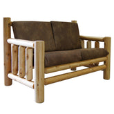 Double Log Chair with Cushions in Clear Coat